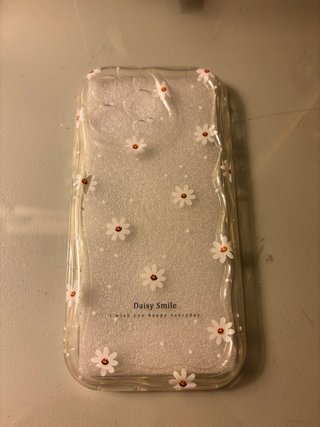 Funda iPhone 14 Pro Transparente Flores