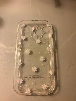 Funda iPhone 14 Pro Transparente Flores