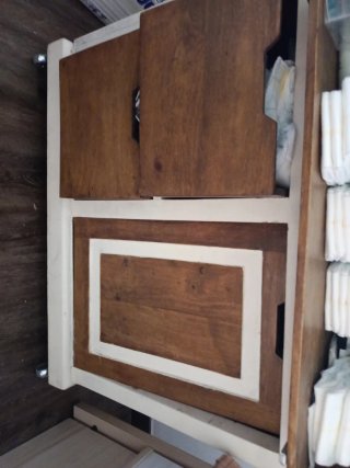 Cambiador madera retro 2 cajones