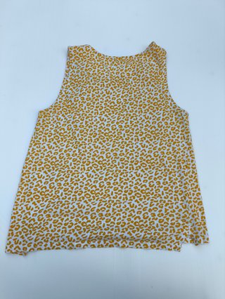 Camiseta sin mangas con estampado de leopardo