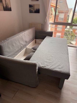 Sofá cama Ikea beige tela