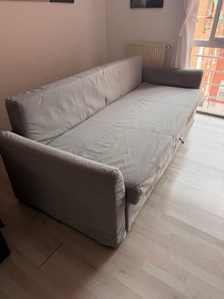Sofá cama Ikea beige tela