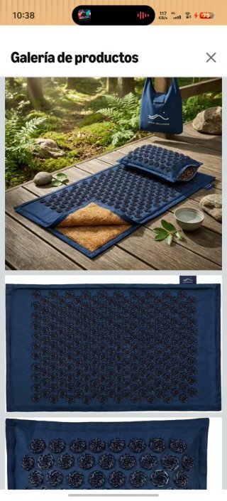 Acupresión Esterilla y Almohada Azul