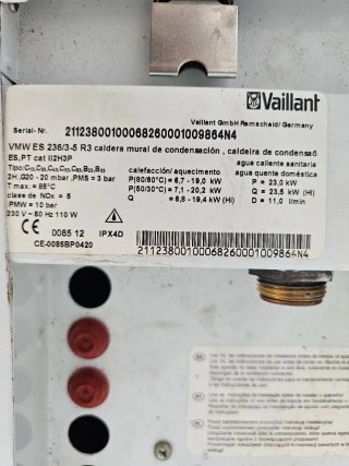 Caldera Vaillant ecoTEC plus