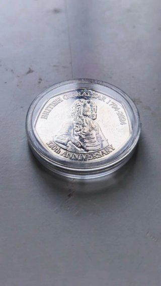 Moneda Gibraltar 320 Aniversario 1704-2024