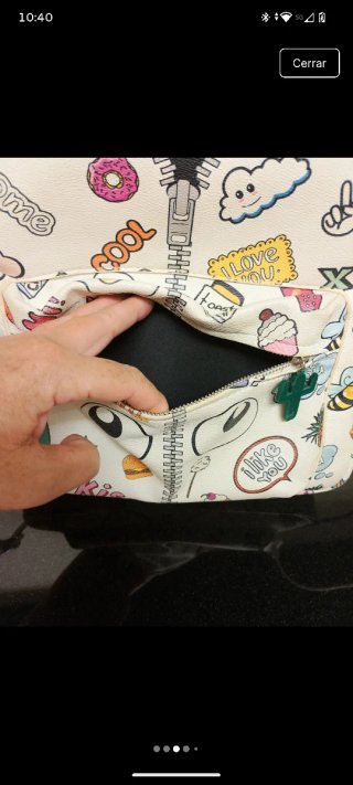 Mochila Parfois multicolor con dibujos