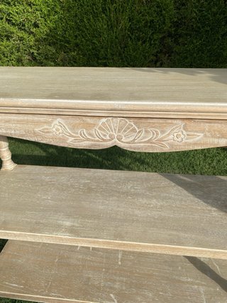 Mueble recibidor madera 3 baldas