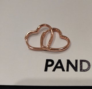 Pendientes Pandora Corazón Oro Rosa