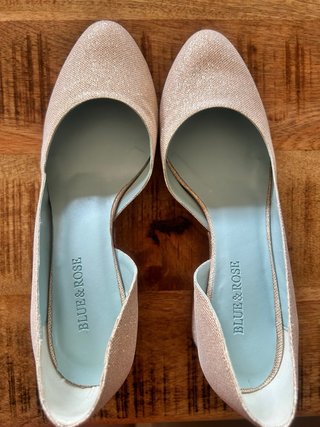 Scarpe Blue&Rose dorate tacco 37
