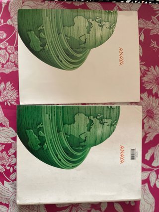 pack dos libros Geografía, 2 Bachillerato anaya
