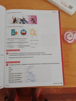 Libro actividades 1 ESO francés 9788469896853