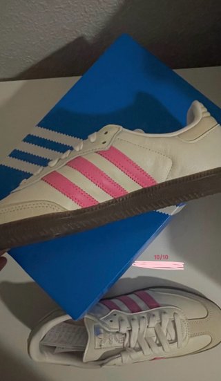Adidas Samba Blancas y Rosas