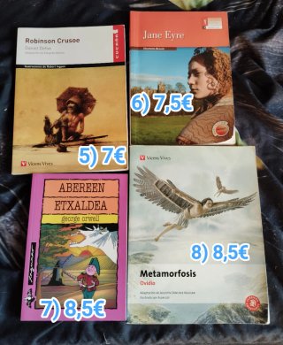 LIBROS Lectura BATXI 1: Euskara,Latín,Inglés,Gazte