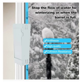 Desviador canalón agua tejado, ahorro agua.