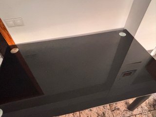 Mesa de comedor cristal negro
