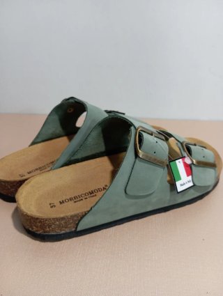 Sandali donna in vera pelle nabuk