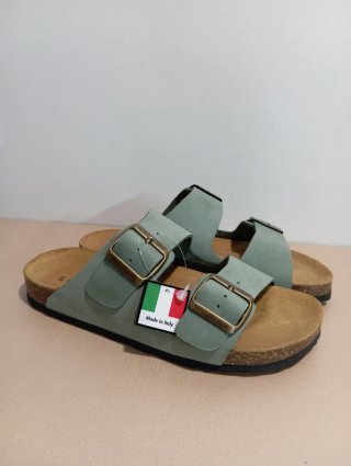 Sandali donna in vera pelle nabuk
