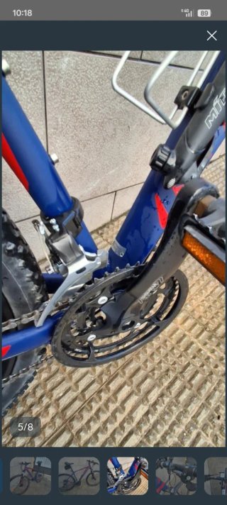 Bicicleta Kross Azul y Roja