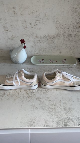 Zapatillas Vans Beige y rosas