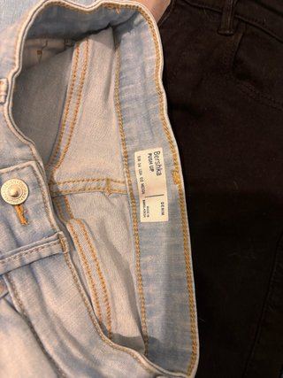 Jeans Stradivarius Negros y Azules