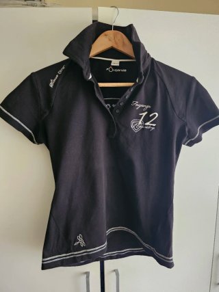 2 polos U.S. Polo Assn. negro/verde Talla M