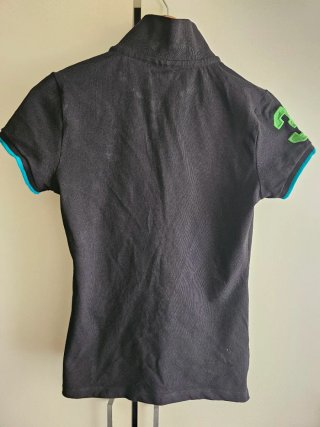 2 polos U.S. Polo Assn. negro/verde Talla M
