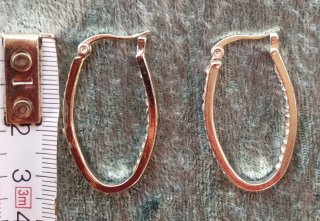 Pendientes Aro con Brillantes