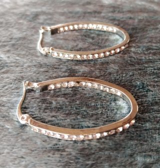 Pendientes Aro con Brillantes