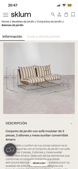 Muebles de jardín SKLUM AMARO