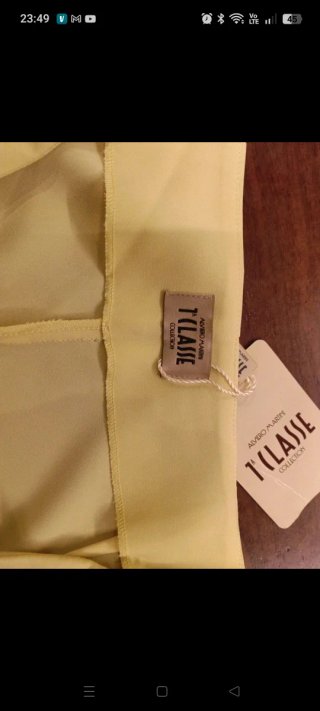Pantaloni Prima Classe Gialli Taglia 44