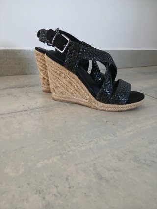 Sandalias Graceland esparto negras