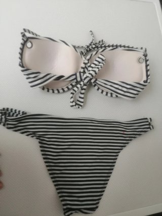 Regalo bikini Rayas para una madre soltera