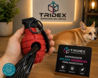 Dispensador Bolsas Excremento Perro 3D