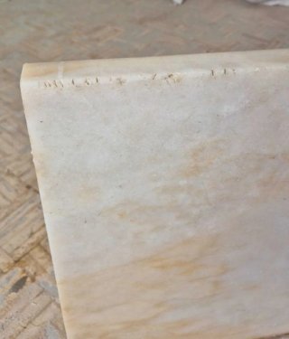 Lote 2 Pedras Mármore Creme + Retalhos