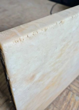 Lote 2 Pedras Mármore Creme + Retalhos