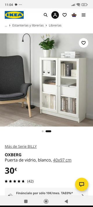 Puertas Cristal Estantería Billy Ikea