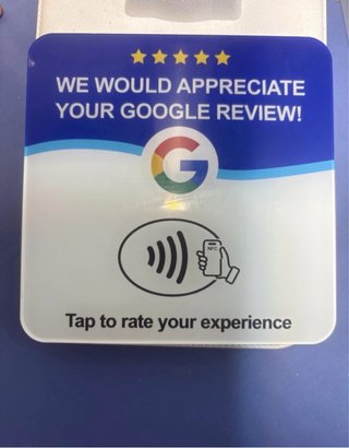 Targhette NFC per recensioni Google