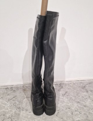 Botas altas negras plataforma talla 37