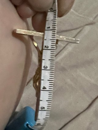 Colgante Cruz Cristo Chapado Oro