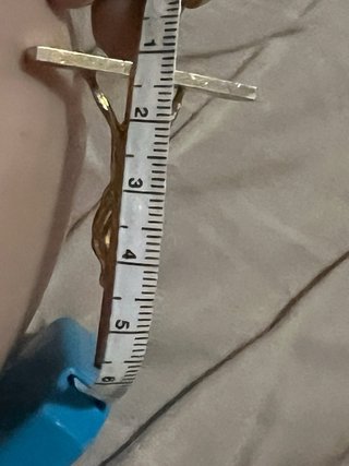 Colgante Cruz Cristo Chapado Oro