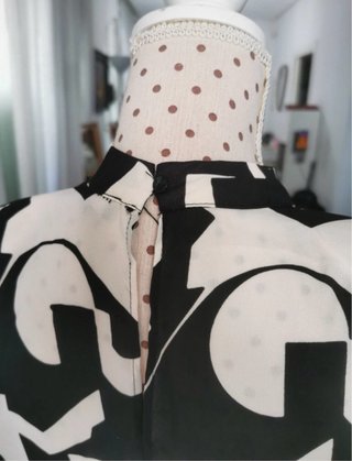 Vestido Verano Estampado Blanco y Negro