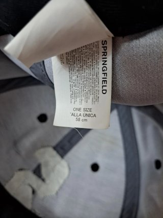 Gorra Springfield S Negra Gris
