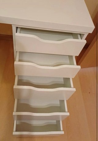 Cajonera Ikea Alex Blanca