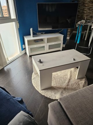Conjunto Salón Sofá, Sillón, Mesa Centro y de TV