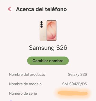 Samsung Galaxy S26 Oro Rosa | Como nuevo + factura