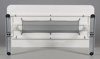 Mesa despacho/escritorio blanca regulable altura