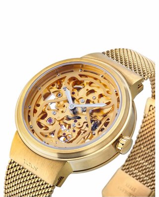 Reloj Tous Rond Automático Dorado Nuevo