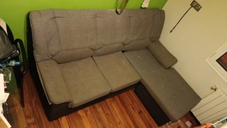 Sofá Chaise Longue 3 Plazas Gris