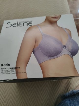 Sujetador Selene Katia negro con Relleno