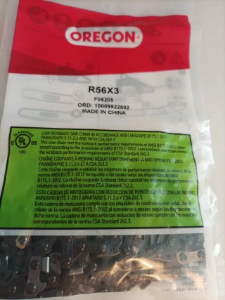 Oregon 3x Cadenas Motosierra 3/8 LP .043 56DL